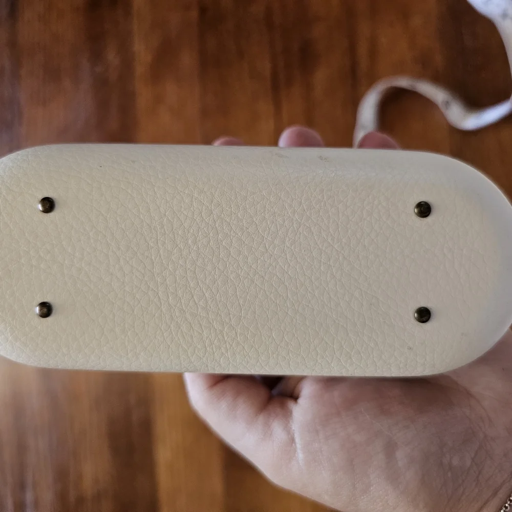 Chloé Eyewear Case with Logo Plaque White‎ Leather Hard Case